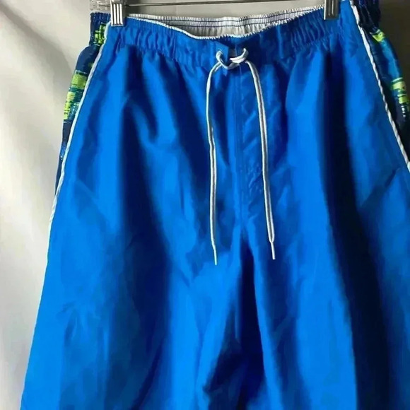 NIKE SWIM TRUNKS ELASTIC WAIST DRAWSTRING CLOSURE MESH LINED BLUE CLEAN - Picture 3 of 11